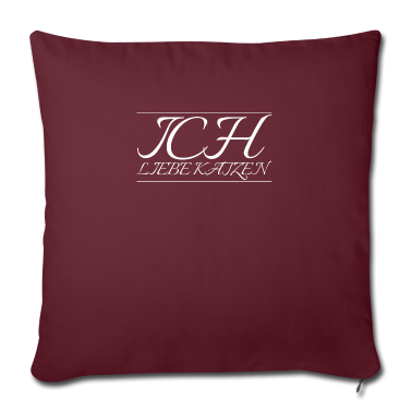 Katzen Kissenbezug - katze - Ich liebe Katzen