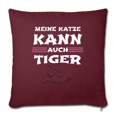 Katzen Kissenbezug - katze - meine Katze kann auch Tiger