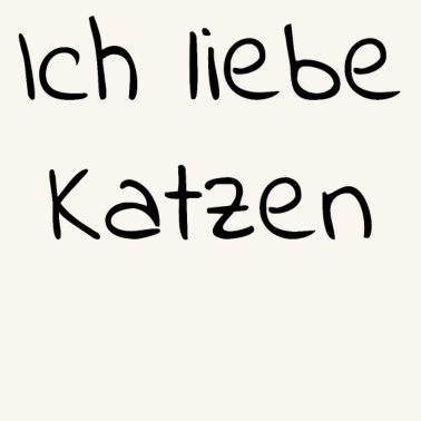 Motiv katze - Ich liebe Katzen