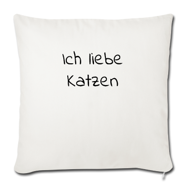 Katzen Kissenbezug - katze - Ich liebe Katzen