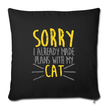 Katzen Kissenbezug - Katze Ich habe Pläne mit meiner Katze