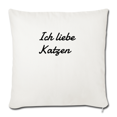Katzen Kissenbezug - katze - Ich liebe Katzen
