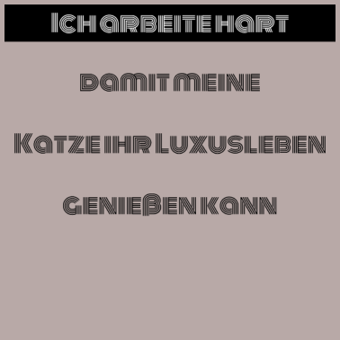 Motiv katze - Luxusleben einer Katze