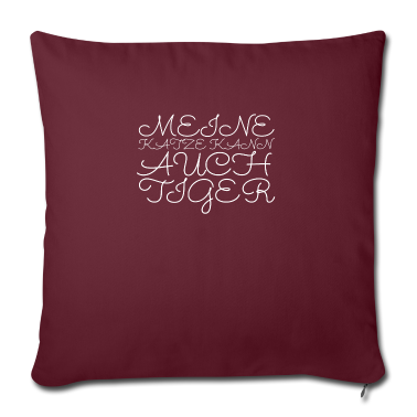 Katzen Kissenbezug - katze - meine Katze kann auch Tiger