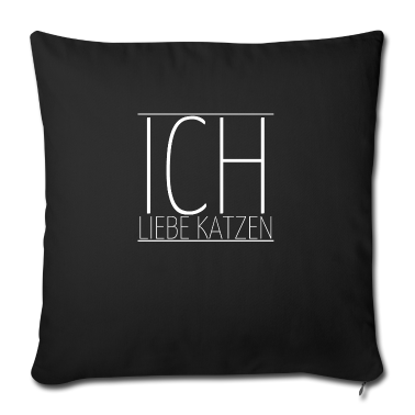 Katzen Kissenbezug - katze - Ich liebe Katzen