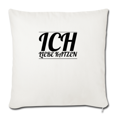 Katzen Kissenbezug - katze - Ich liebe Katzen