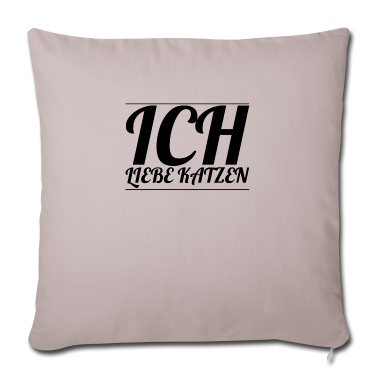 Katzen Kissenbezug - katze - Ich liebe Katzen