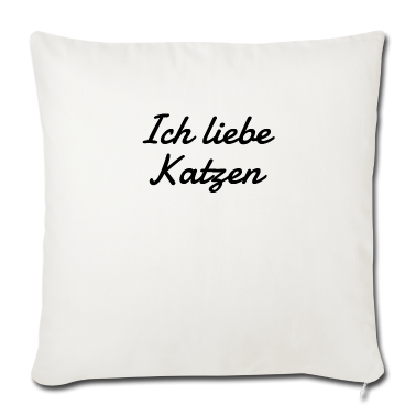 Katzen Kissenbezug - katze - Ich liebe Katzen