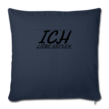 Katzen Kissenbezug - katze - Ich liebe Katzen