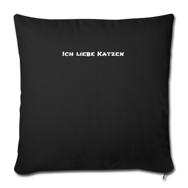 Katzen Kissenbezug - katze - Ich liebe Katzen