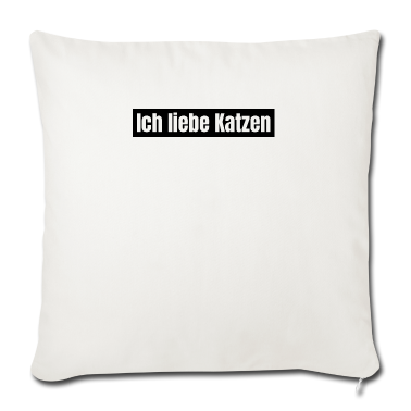 Katzen Kissenbezug - katze - Ich liebe Katzen