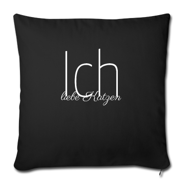 Katzen Kissenbezug - katze - Ich liebe Katzen