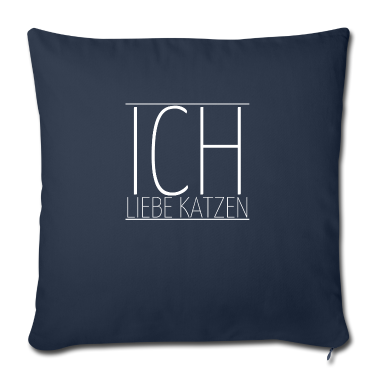 Katzen Kissenbezug - katze - Ich liebe Katzen