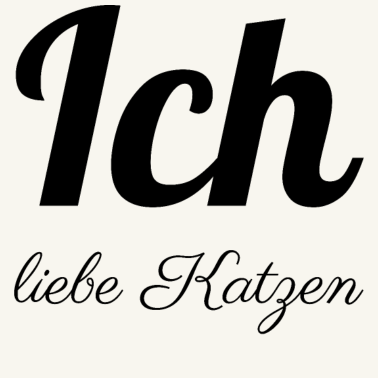Motiv katze - Ich liebe Katzen