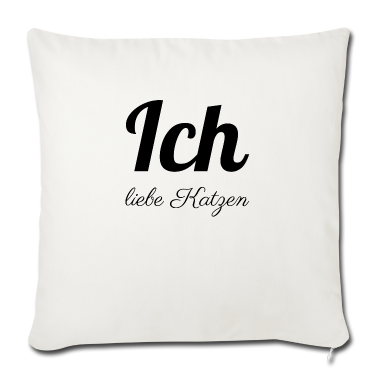 Katzen Kissenbezug - katze - Ich liebe Katzen