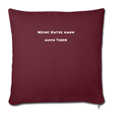 Katzen Kissenbezug - katze - meine Katze kann auch Tiger