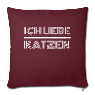 Katzen Kissenbezug - katze - Ich liebe Katzen