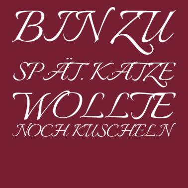 Motiv katze - Katze wollte kuscheln