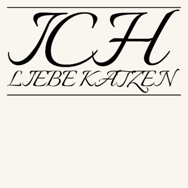 Motiv katze - Ich liebe Katzen