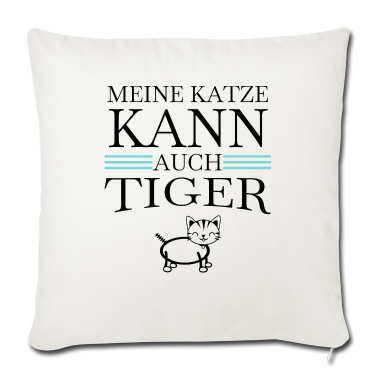 Katzen Kissenbezug - katze - meine Katze kann auch Tiger