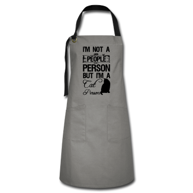 Katzen Schürze - Cat Person Katze Tier Haustier Geschenk Spruch