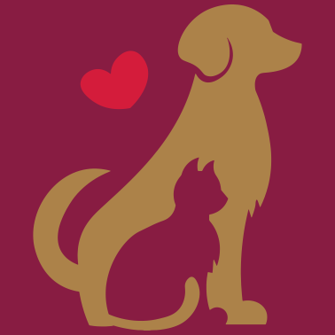 Motiv Hund und Katze - Tierische Freunde - Dog and cat