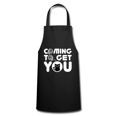 Katzen Sch&uuml;rze - Gruselige Katze kommt, um Dich zu kriegen!