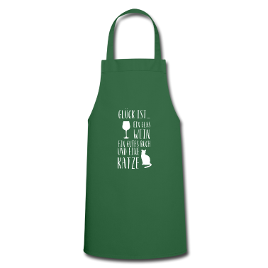 Katzen Sch&uuml;rze - Wein Buch Katze | Cooles & schönes Design