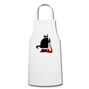 Katzen Sch&uuml;rze - Crazy Cat - Schwarze Katze