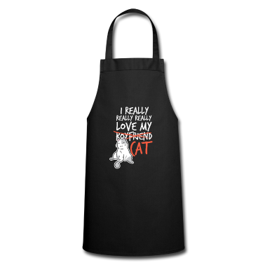 Katzen Sch&uuml;rze - Lustiges Katzenmotiv Lustiger Katzen Spruch Katze