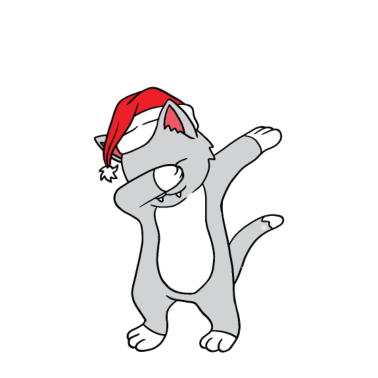 Motiv Dabbing Katze Dabbing Through The Snow Weihnachten