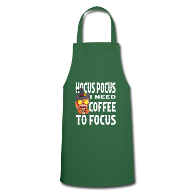 Katzen Sch&uuml;rze - Hocus Pocus i need coffee to Focus Kaffee Spruch