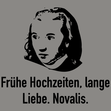 Motiv Novalis: Frühe Hochzeiten, lange Liebe.
