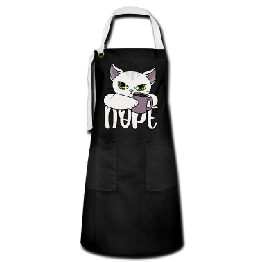 Katzen Sch&uuml;rze - Nope Katze Kaffee