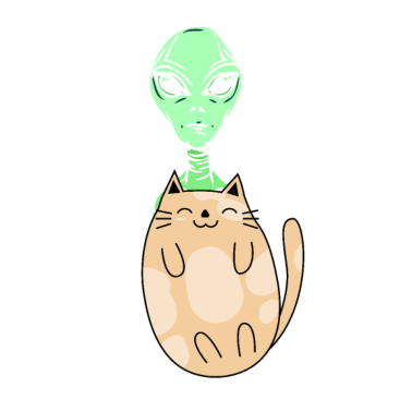 Motiv Alien liebt Katzen Geschenke Design