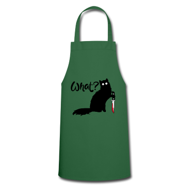 Katzen Sch&uuml;rze - Mörderkatze schwarze katze