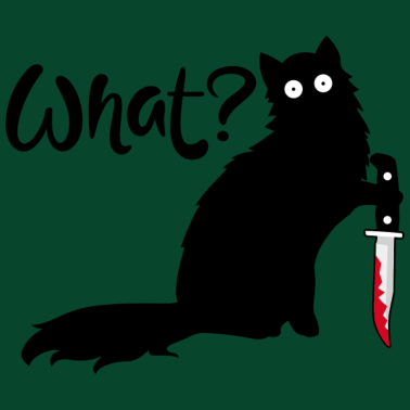 Motiv Mörderkatze schwarze katze