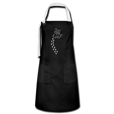 Katzen Sch&uuml;rze - Katze Katze Katze Katze Katze Pfote Abdruck