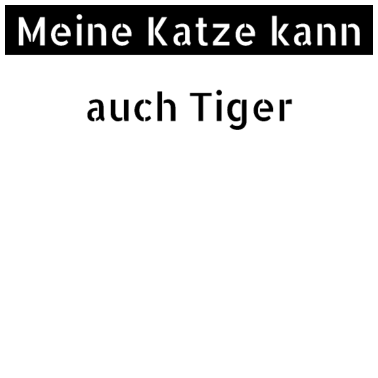 Motiv katze - meine Katze kann auch Tiger