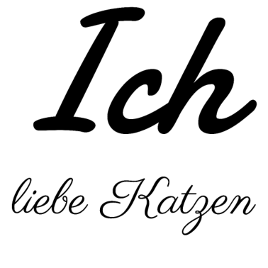 Motiv katze - Ich liebe Katzen