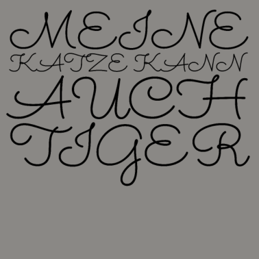 Motiv katze - meine Katze kann auch Tiger