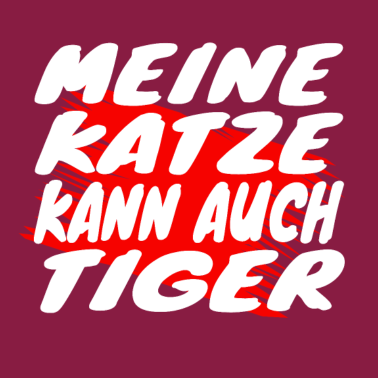 Motiv katze - meine Katze kann auch Tiger