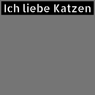 Motiv katze - Ich liebe Katzen