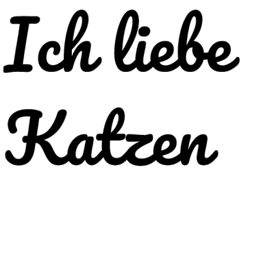 Motiv katze - Ich liebe Katzen