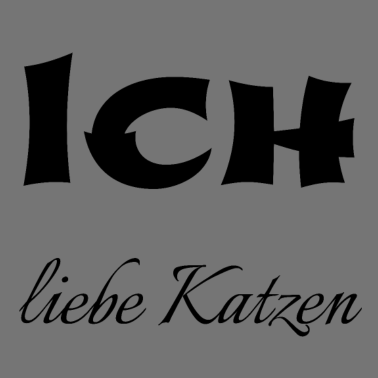 Motiv katze - Ich liebe Katzen