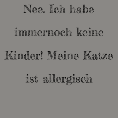 Motiv katze - Katze ist allergisch
