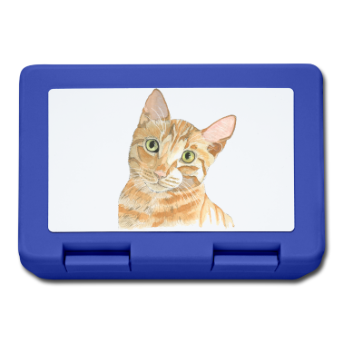 Katzen Brotdose - rote Katze