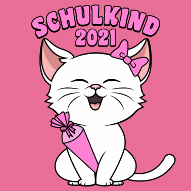 Motiv Schulkind 2021 Katze Einschulung Schulanfang
