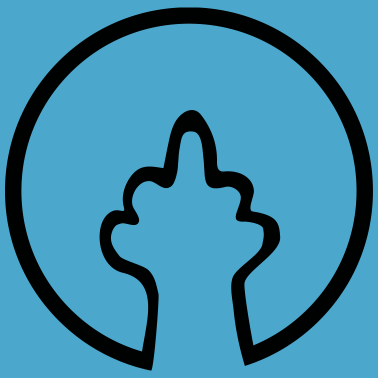 Motiv Original Mittelfinger der Katze Nö, Nein, Nope