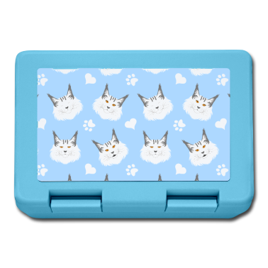 Katzen Brotdose - Maine Coon Katzenkopf Emoji